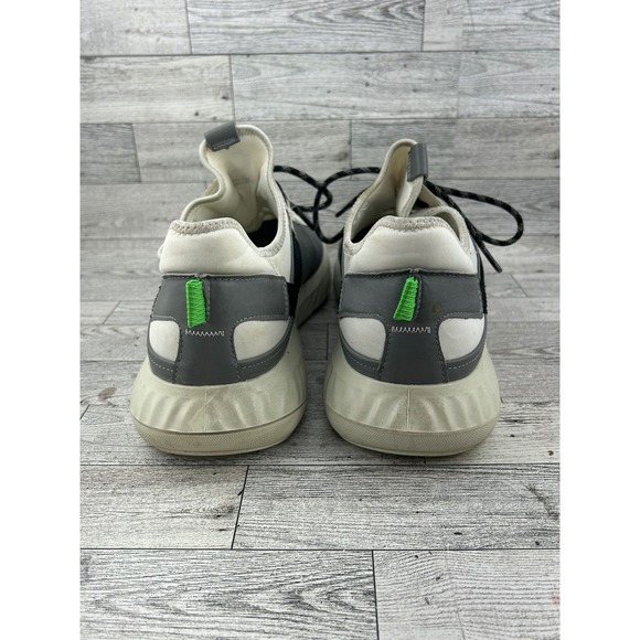ECCO BIOM H4 Golf Shoes Men Gray White Green EU Sz 46 US 12.5 Waterproof Leather - Picture 6 of 12